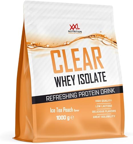 XXL Nutrition - Clear Whey Isolate - Protein Soda Protein Isolate - Ice Tea Peach - 1000 g