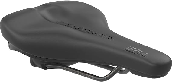 SQlab Saddle 602 Ergolux Active 2.1 Trekking & City Bicycle Saddle Unisex in Black