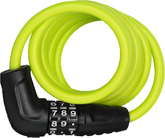 ABUS Star 4508C/150 Spiral Cable Lock Combination Lock 8 mm Thick Coiled Cable ABUS Security Level 2