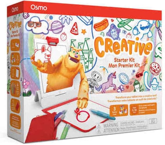 Osmo - Creative Starter Kit for Fire Tablet - 3 Educational Learning Games - Ages 5-10 - Creative Drawing & Problem SolvingEarly Physics -