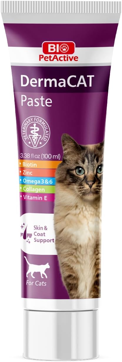 Bio PetActive Dermacat Macun Cilt ve Mont Desteği Kediler için 100ml