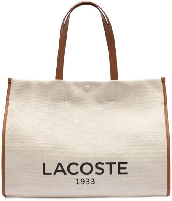 Lacoste NU4342TD Official Heritage Canvas Tennis Style Tote Bag