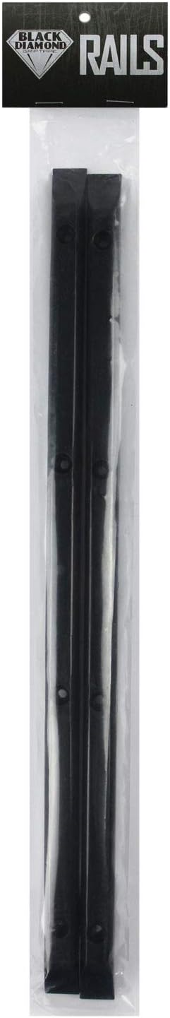 White Skateboard Rails Old School Plastic with Mounting Screws by Black Diamond