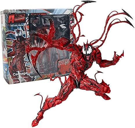 Venom Action Figure Toy - Unleash Dark Power - Carnage Action Figure - Venom Legend Series 7" Carnage Action Figure - Collectible Anime Toy Gift for Boys and Girls Carnage
