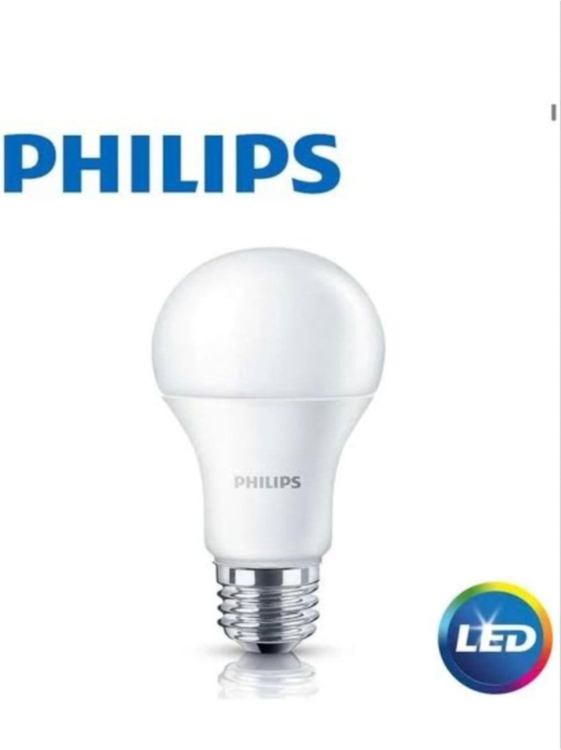 Philips Essential LED Ampul, 8W, 60W Eşdeğer, 6500K Beyaz Işık, E27 Duylu, 806 Lümen [Enerji Sınıfı F]