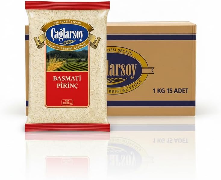 Organik Pirinç Basmati 1 kg 15 li Paket - Yerli Bakliyat, Sağlıklı Beslenme - Yerli Üretim