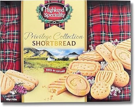 Highland Speciality Privilege Shortbread Selection 400g, Luxury Scottish Shortbread, Traditional Christmas Biscuits Gift, Perfect Biscuits for Gift on all Ocassions, Baked in Scotland (2 Boxes)