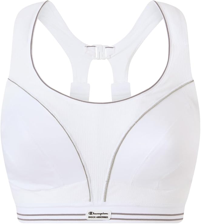 CHAMPION Ultimate Run Shock Absorber Sports Bra, maximum support for cardio sports, breathable, quick-dry, fully adjustable, back fastening