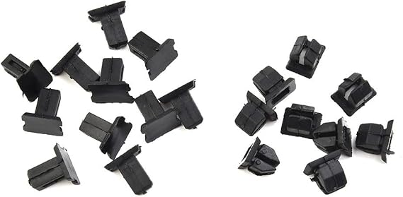 Plastic Panel Clip Push Retainer Fastener Set, 10pcs Black Nylon Interior Trim Clips for Mercedes W124 W129 W140 W202 Series, Compatible with 7mm 8mm Hole Car
