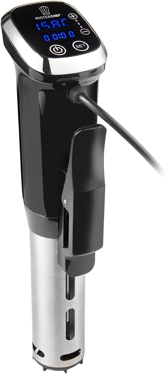 MisterChef Professional Precision Sous-Vide Immersion Circulator – 1200 W – Ultra-Quiet Operation – High-Performance Brushless Motor – Anti-Rust Construction – Energy Class A+++