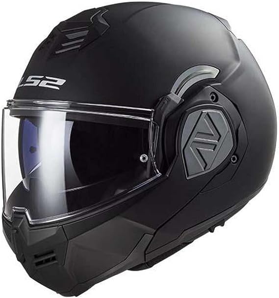 LS2 Klapphelme motorrad ADVANT solid black mat L