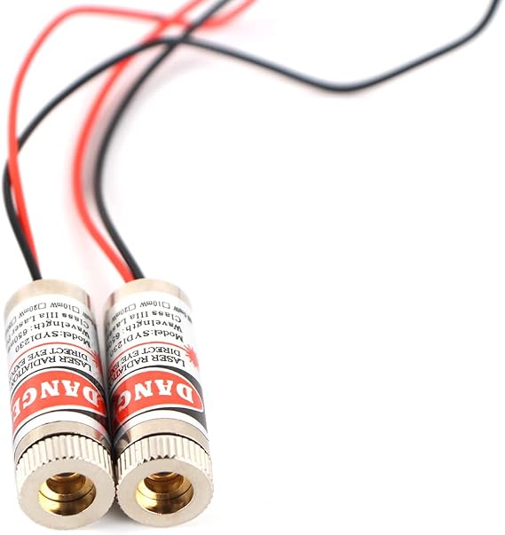 Red line Laser Module Industrial Laser Group Module Adjustable Focal Length (point-2pack)