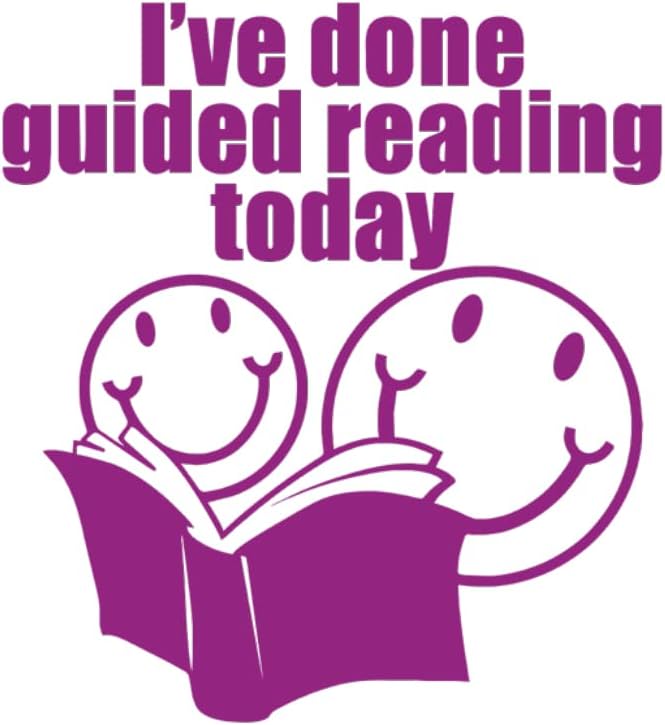 SuperStickers 'I've Done Guided Reading Today' Stamper for School in Purple
