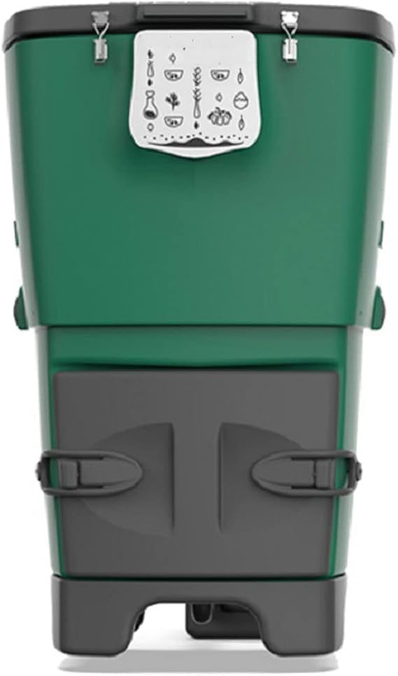 Kitchen Compost Bin, Thermal Compost Bin, Large Compost Bin Outdoor,120L /32 Gallons, Insulation Material Composter, Accelerated Composting with Huge Opening and Bottom Liquid Collection,for Garden Pa