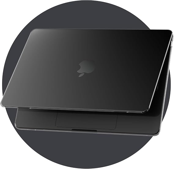 Matte crystal Case Compatible with MacBook Pro 14 inch M5 M4 M3 M2 M1 Pro/Max [Color Compatible with Mac] 2026 2025 2024-2021, Ultra Thin Hard Case for Mac Pro 14.2", Transparent Black