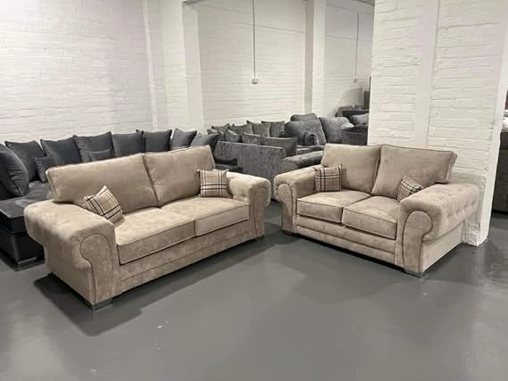 Verona Range Corner & 3+2 Sofas | Scatterback & Highback | Modern Comfortable 2 Seater, 3 Seater, 2C2 Corner, L Shape Sets for Living Room (3+2 Highback)