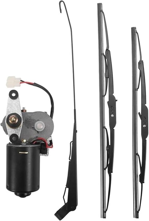 Windscreen Wiper Motor 1 Set For Kubota For RTV For John For Deere For Gato For Kymco For UXV DC12V 30W Universal UTV Electric Windshield Wiper Motor Kit Wiper Assembly Wiper Motor