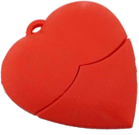 4GB Heart Model USB Flash Drive USB 3.0 Storage Device USB Flash Disk USB Drive USB 3.0 Memory Stick USB Stick U Disk Thumb Drive USB Flash Memory USB Disk Data Storage - Red