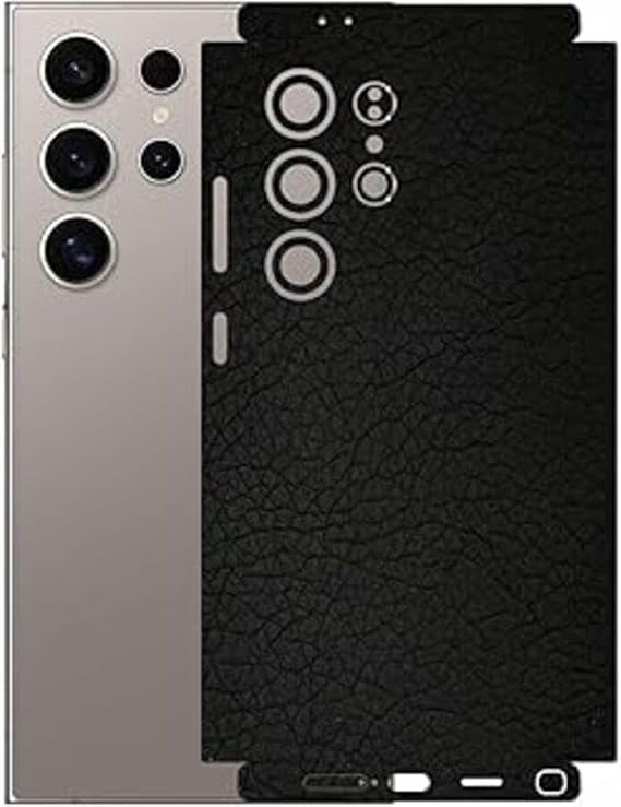 Samsung Galaxy S24 Ultra ile Uyumlu Mat Siyah Arka Kaplama
