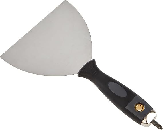 wolfcraft Professional Taping Knife I 4047000 I for Filling Transitions in plasterboard Walls