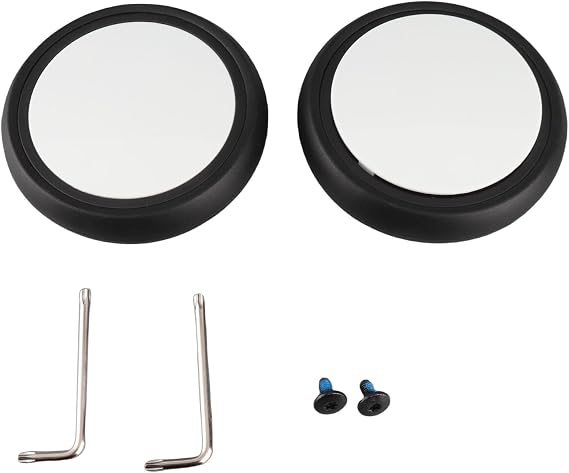 Stroller Wheels Rubber Replacement Set with 360° Swivel for Yoya Vovo Chbaby Strollers Front & Back Wheel Pair 5.1 Inch Durable Universal Fit (A pair of rear wheels)