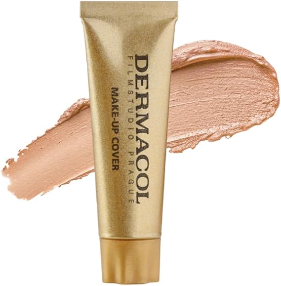 Dermacol Mini Makeup Foundation Full Coverage 13g Matte Liquid Foundation SPF 30 Waterproof Foundation for Oily Skin Acne and Under Eye Bags Long Lasting Makeup Products