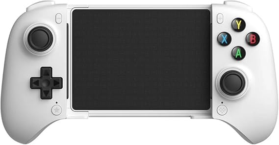 究極のモバイルゲームコントローラー、Android用Bluetoothコントローラー、ホー&ルエフェクトトリガー、ジョイスティック、洗練されたバンパーWhite