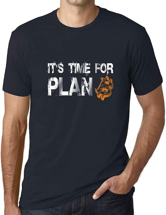 Ultrabasic Graphic Men's It's Time for Plan B Bitcoin T-Shirt BTC HODL Tee Crypto Gift Idea
