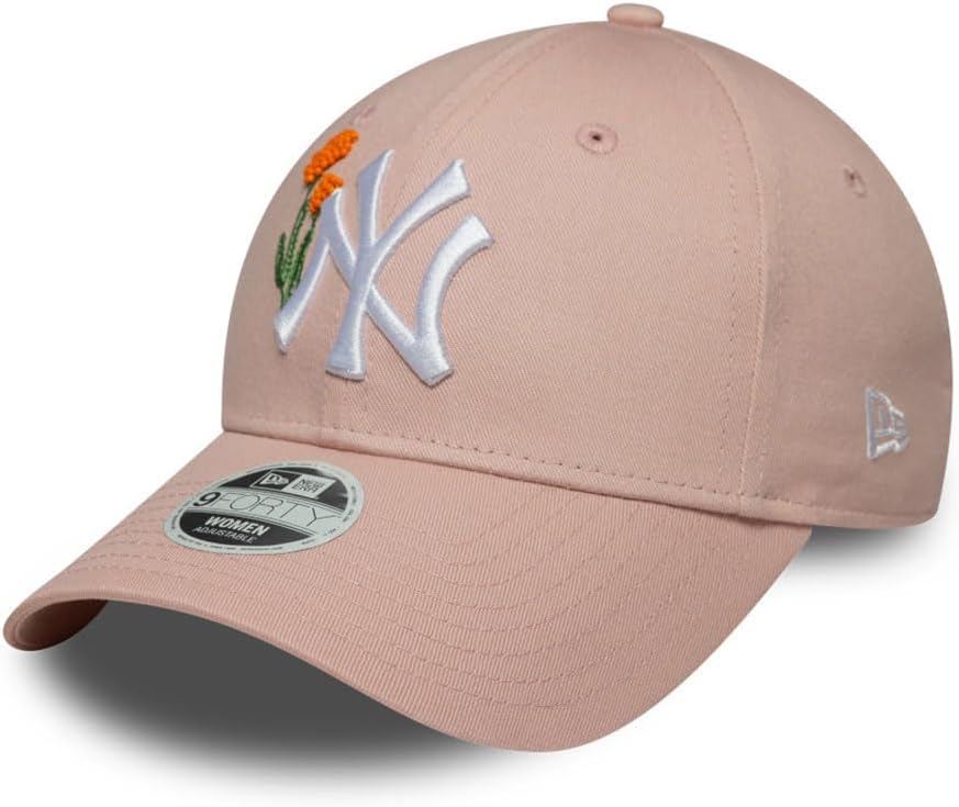 New Era Women MLB 9FORTY Cap Beaded New York Yankees Pastel Pembe, Pembe., Tek Beden