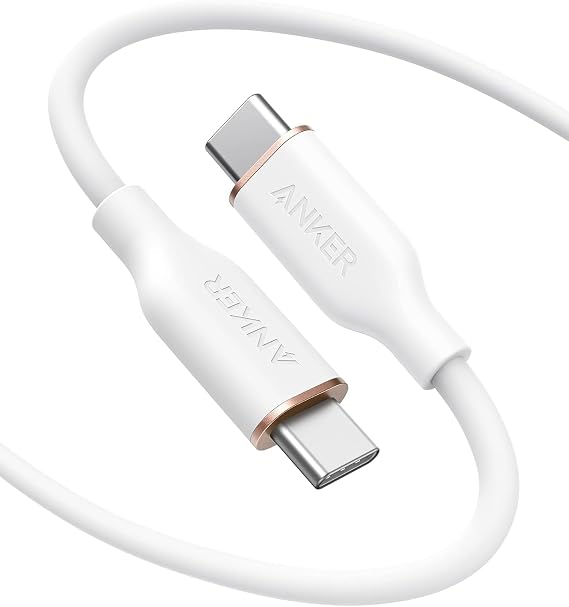 Anker PowerLine III Flow USB-C & USB-C Cable 6ft Cloud White