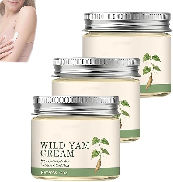Wild Yam Cream for Hormonal Balance,Skin Cream Hydrating & Nourishing Moisturiser,Enhances Skin Barrier