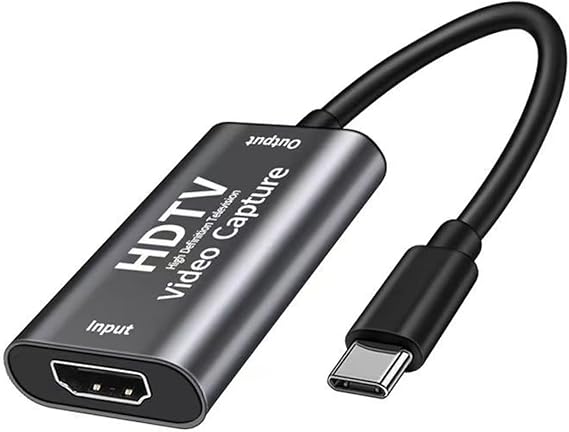 Video Capture Card, HDMI to USB/USB-C Capture Card, 4K30 Input 1080P60 Output, for LiveBroadcasting/Editing Video/Games/Streaming, Compatible for Windows,Quest 3, Switch, OBS, PS4/5