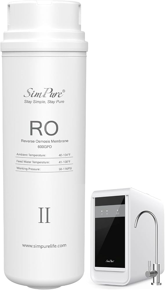 SimPure Q3-600 RO Filter Replacement Cartridge,Only for SimPure 𝐐𝟑-𝟔𝟎𝟎 Reverse Osmosis System, 𝐍𝐨𝐭 𝐟𝐨𝐫 𝐒𝐢𝐦𝐏𝐮𝐫𝐞 𝐐𝟔/𝐘𝟕/𝐓𝟏-𝟒𝟎𝟎 𝐑𝐎 𝐒𝐲𝐬𝐭𝐞𝐦