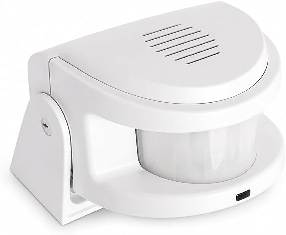 Hareket Sensörlü Kapı Zili Alarm – Müşteri Karşılama Uyarı Cihazı, 6 m Algılama, 80 dB, Welcome Modlu