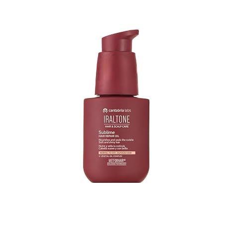 Cantabria Labs - Iraltone Sublime Hair Oil – 50 ml – Hair Oil Enriched with a Complex of Vegetable Oils – Seals Open Ends and Brings Shine