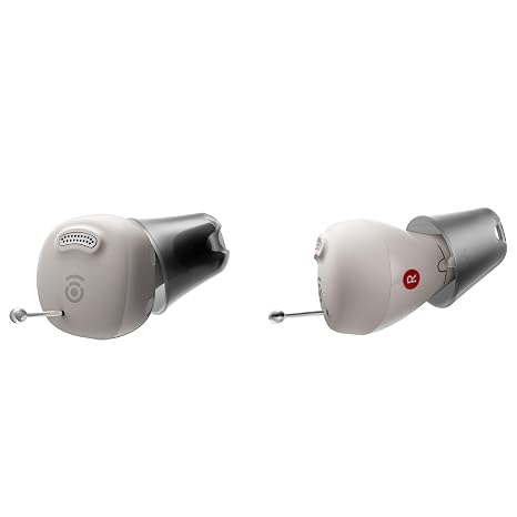 Nano Hearing Amplifiers for Adults, Mini Design, One-box Control, 3 Modes, 3 Preset Programmes, Whistle-free Experience (Starlight)