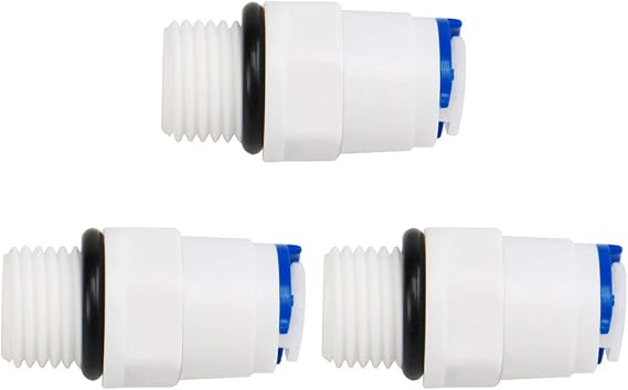 sourcing map Quick Connection Water Purifier 1/4" BSP Male -1/4" Tube OD