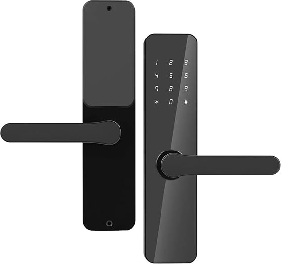 App Control Smart Lock Digital Locks With Handle Keypad Electronic Door For Home Hotel Rental Bluetooth Connect(22x195R(5050))