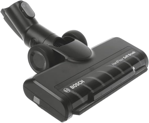 Bosch Hausgeräte Bosch BHZUHF sert zemin yumuşak başlığı, kablosuz Unlimited Seri 6 ve 8 akülü elektrikli süpürgeler için uygundur, parke ve fayans için, LED aydınlatma, yumuşak temizlik, orijinal aksesuar, siyah