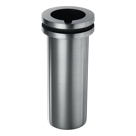 sourcing map Graphite Crucible,3kg High Purity Graphite Crucible Metal Melting Ingot for Melting Gold, Silver, Copper, Furnace Casting Mould Melt Jewelry Tools,1.97 Inch IDx6.69 Inch H