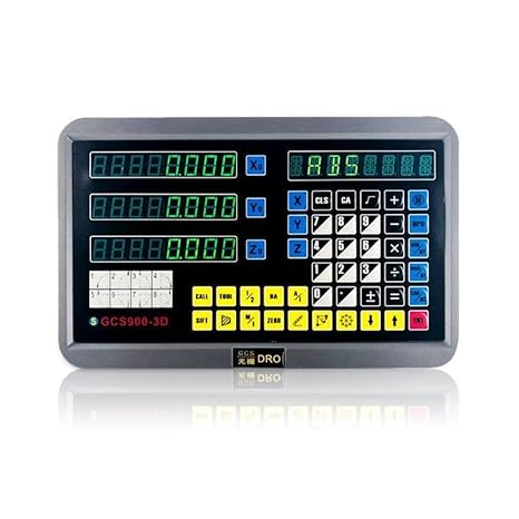 Digital Readout 2 Axis 3 Axis DRO Display Linear Scale 100~1000mm Precision 5um for Bridgeport/Knee Milling Lathe EDM Mill Machine (3 AXIS DRO)