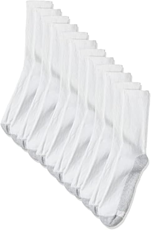 Hanes Men`s Cushion Crew Socks - Best-Seller!