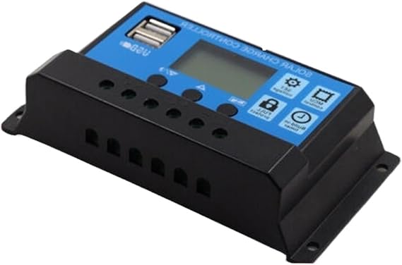 ソーラーコントローラー 100w 12v 24v 48v 防水ソーラー発電機充電コントローラー風力発電機レギュレーター風車コントローラー