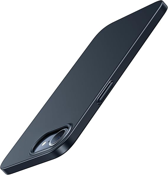 TORRAS iPhone 16e Case Ultra Thin, Ultra Lightweight Slim Simple Matte Texture Smooth Touch Japanese PC Fingerprint Resistant Scratch Resistant Shockproof Cover 6.1 Inch "OriginFit" Black