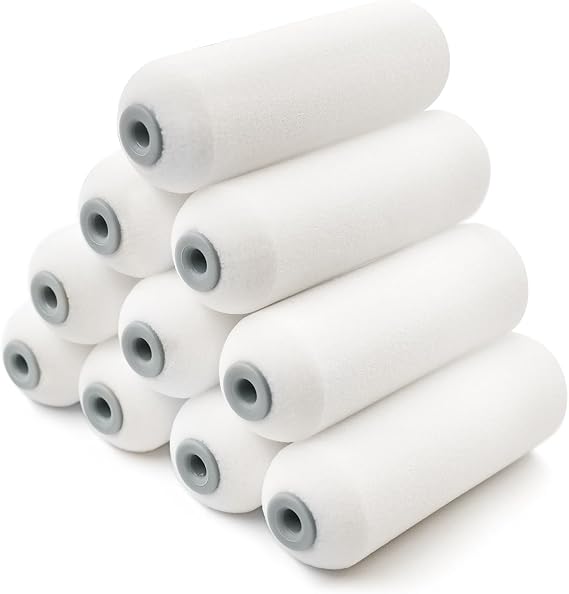ROLLINGDOG 4 Inch Mini Gloss Foam Roller Covers Sleeves(Pack of 10)