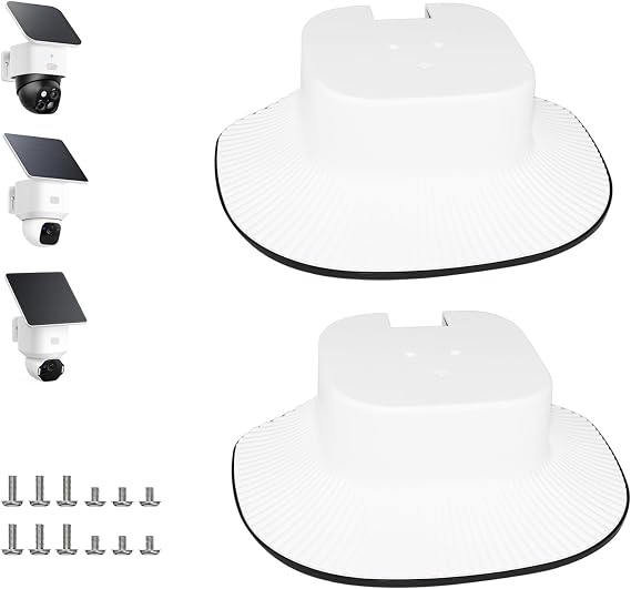 Eufy SoloCam E30/E42 Rain Cover 2 Pack Weatherproof Sunshade Outdoor Security Camera Protective Shield Anti Glare Sun Visor Easy Installation