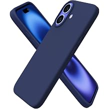 iPhone 16 İle Uyumlu Lansman Kılıf İnce Sıvı Silikon 3 Katmanlı Tam Kaplamalı Yumuşak Jel Kauçuk Telefon Kılıfı (lacivert)