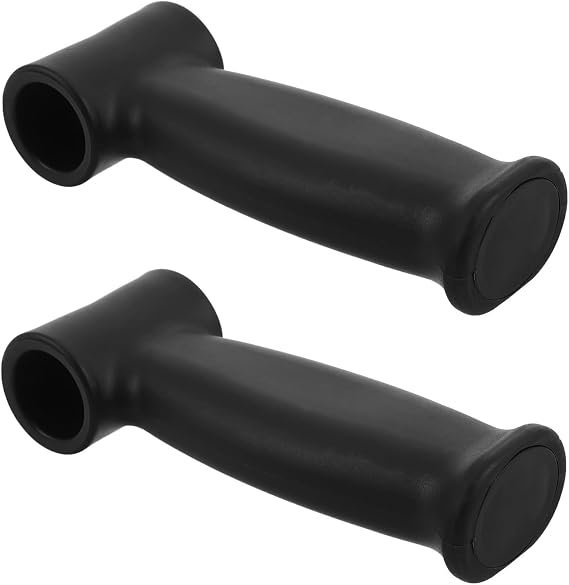NUOBESTY Cane Handle Replacement Grip, 1 Pair Ergonomic Walking Cane Handle with Maximum Stability, Universal Compatibility, Plastic Material, for Arm-Style Walking Cane and Crutch Handle