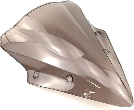 Motorcycle Wind Deflector Motorcycle Accessories Racing Windshield Windscreen Wind Deflector Double Bubble For Kawasaki For Ninja For 650 For ER6F 2017 2018 2019 Motorcycle Windshield(Smoke)