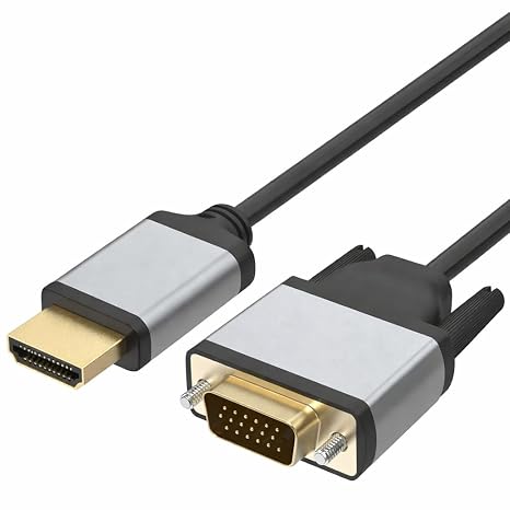 Coverzone HDMI to VGA Dönüştürücü Kablo 1080P 60Hz Full HD – HDTV HDMI Çıkıştan VGA Monitör Projeksiyon Bağlantı Kablosu – Tek Yönlü Görüntü Aktarımı (HDTV to VGA) | ZR1162